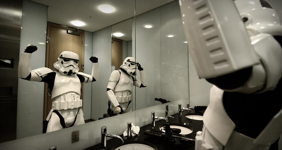 "StormTrooper Pose" - creative portrait photograph